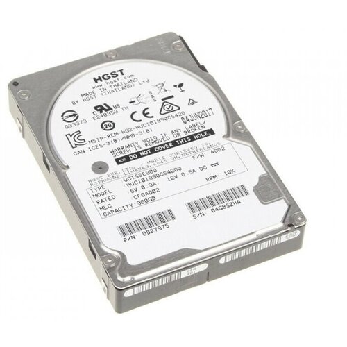 Жесткий диск HGST 0B27975 900Gb 10520 SAS 2,5 HDD жесткий диск hgst 0b31315 1 2tb 10520 sas 2 5 hdd