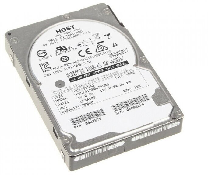 Жесткий диск HGST HUC101890CS4200 900Gb 10520 SAS 2,5" HDD