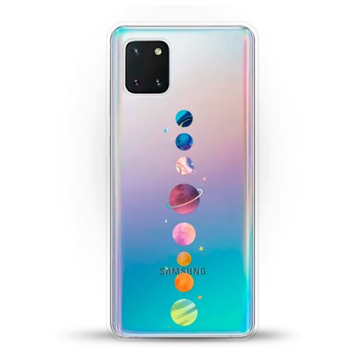 фото Силиконовый чехол планеты на samsung galaxy note 10 lite andy & paul