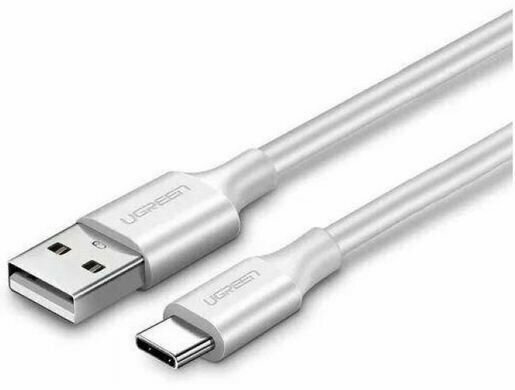 Кабель UGREEN US287 (60122) USB-A 2.0 to USB-C Cable Nickel Plating. Длина: 1,5м. Цвет: белый