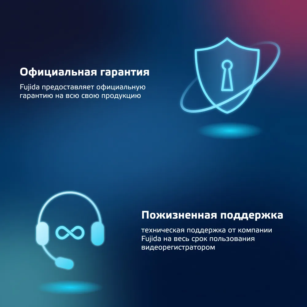 Fujida Zoom Blik Duo - видеорегистратор-зеркало Full HD с двумя ...