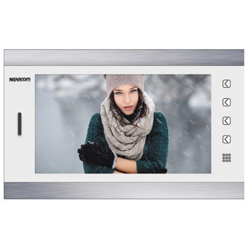 Монитор HD домофона с записью Novicam MAGIC 10 WHITE HD видеодомофон novicam white magic 7c v 4776