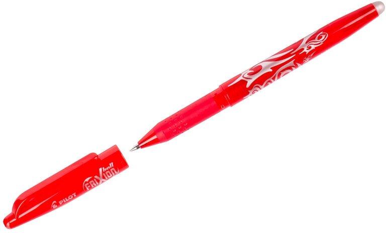Комплект 12 шт, Ручка гелевая стираемая Pilot "Frixion" красная, 0.7мм