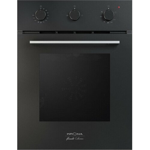 Духовой шкаф KRONA STRETTO газовый гриль черный 45 см 5-летняя гарантия 6029000₽