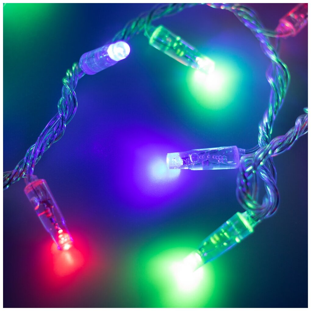 Светодиодная Гирлянда Arlight Ard-string-classic-10000-clear-100led-live Rgb (230v, 7w) 025793 - фото №1