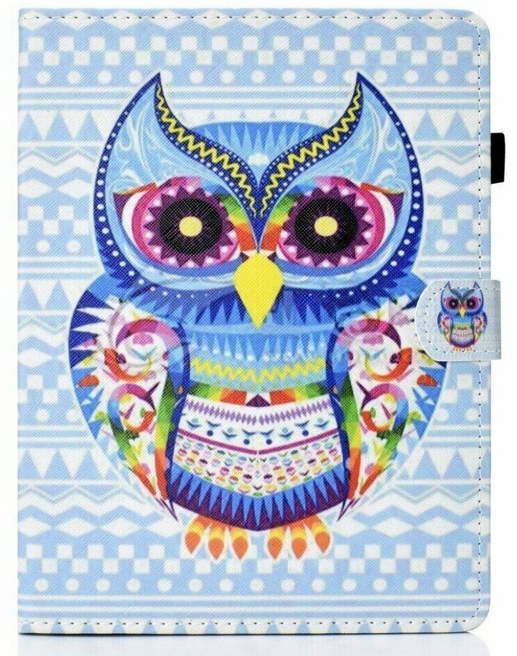 Универсальный чехол Coloured Drawing для планшета 8 дюймов (Stylish Owl)