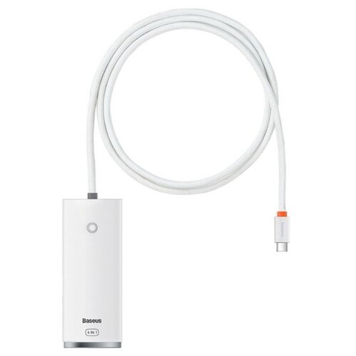 Хаб Baseus Lite Series 4-Port Type-C HUB Adapter Type-C to USB 30x4 1 м White WKQX030402 1880₽