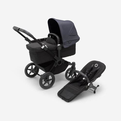 Детская коляска 2 в 1 Bugaboo Donkey5 Mono Black/Midnight black/Stormy Blue детская коляска 2 в 1 bugaboo fox3 black midnight black stormy blue