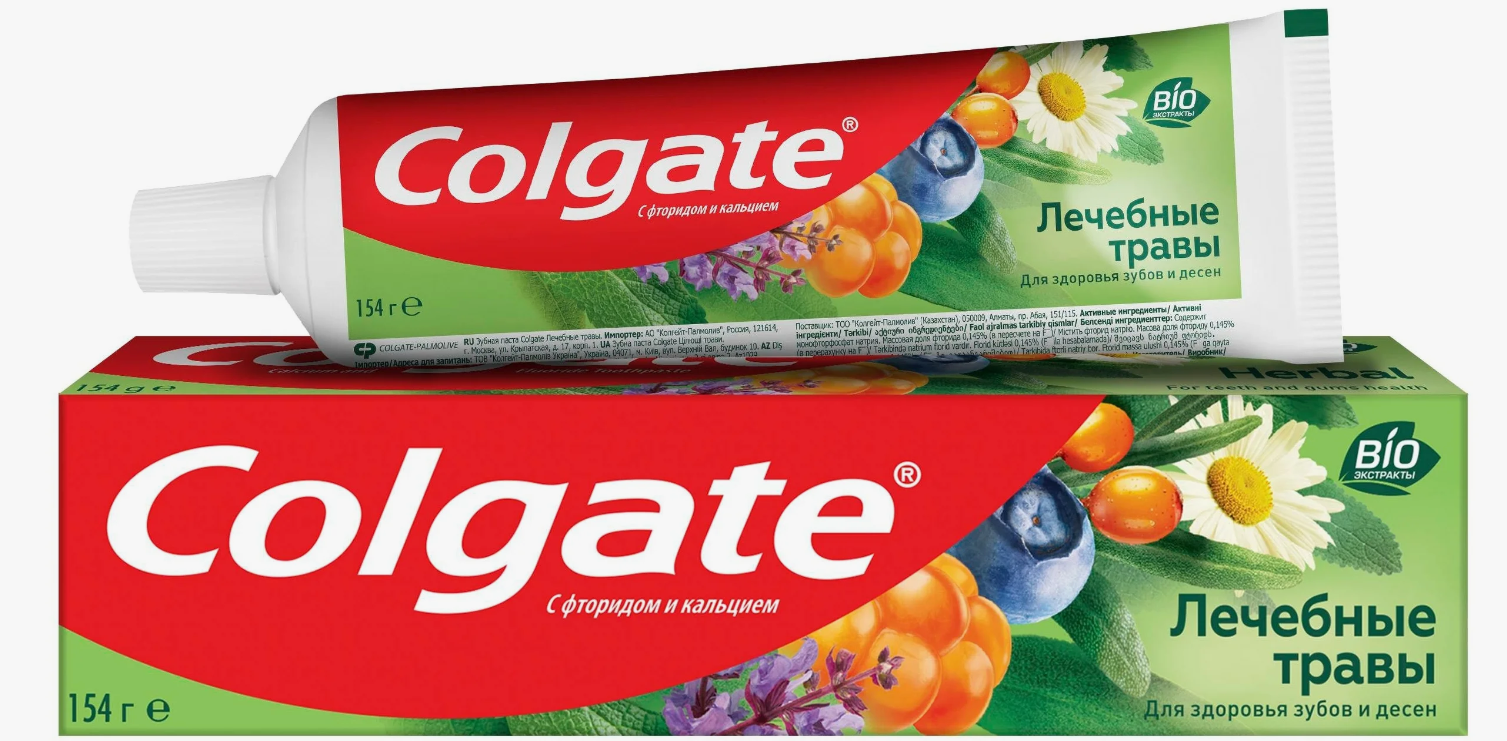 Паста Colgate (Колгейт) зубная Лечебные травы 100 мл Colgate-Palmolive (Китай) - фото №2