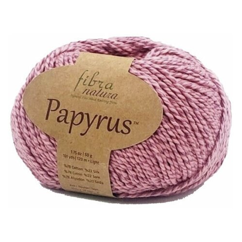 Пряжа Fibra Natura Papyrus Фибра Натура Папирус, 77% хлопок, 23% шелк, 50 г, 120 м, 5 мотков.