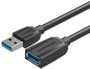 Кабель-удлинитель Vention USB 3.0 AM - AF 3 м, для синхронизации и передачи данных, черного цвета