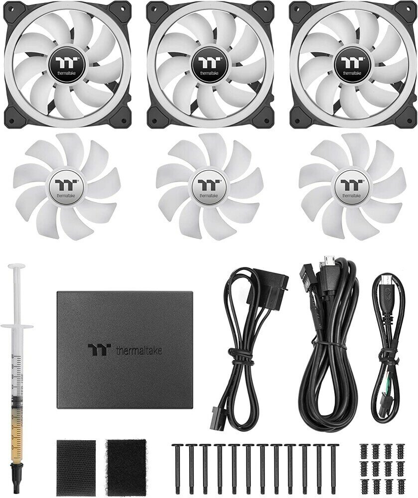 SWAFAN 14 RGB Radiator Fan TT Premium Edition 3 Pack [CL-F138-PL14SW-A] Thermaltake - фото №4