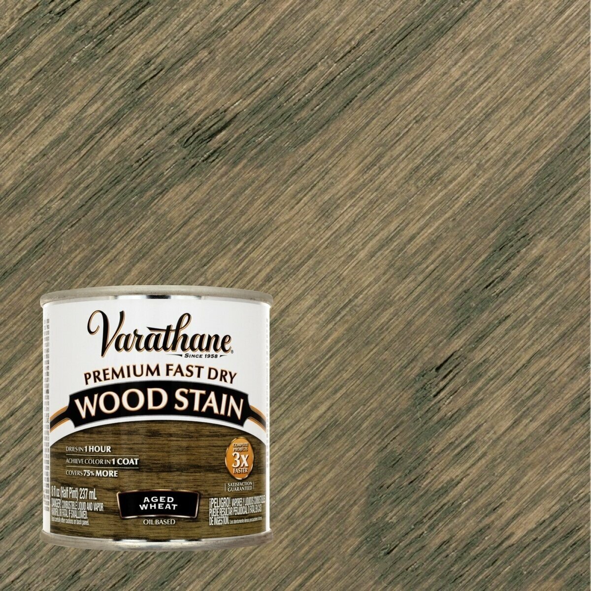 Быстросохнущая морилка на масляной основе Varathane Fast Dry Wood Stain 236 мл Спелая пшеница 333612
