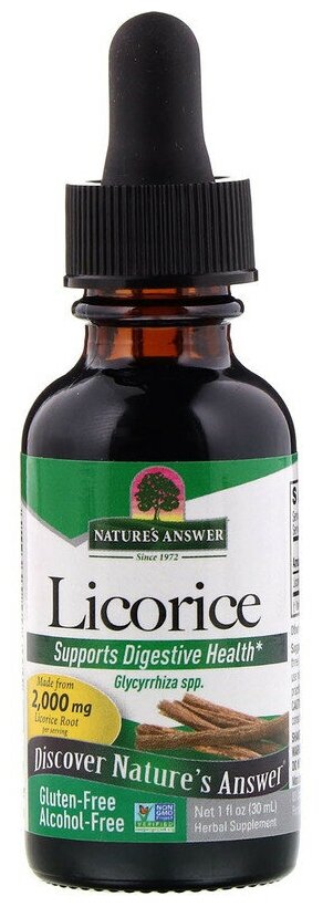 Раствор Nature's Answer Licorice (без спирта), 30 мл