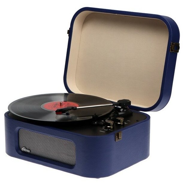 Виниловый проигрыватель Ritmix LP-190B Dark Blue Bluetooth синий