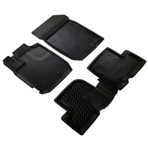 Коврики в салон для Renault Arkana (2019-) резина с перемычкой бортом 4 шт