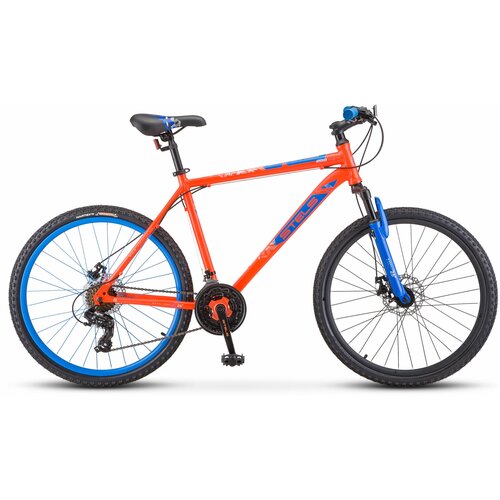 Горный (MTB) велосипед Stels Navigator 500 MD 26 F020 (2022), рама 20, красный/синий велосипед stels navigator 500 md 26 f020 серый красный рама 20 требует финальной сборки