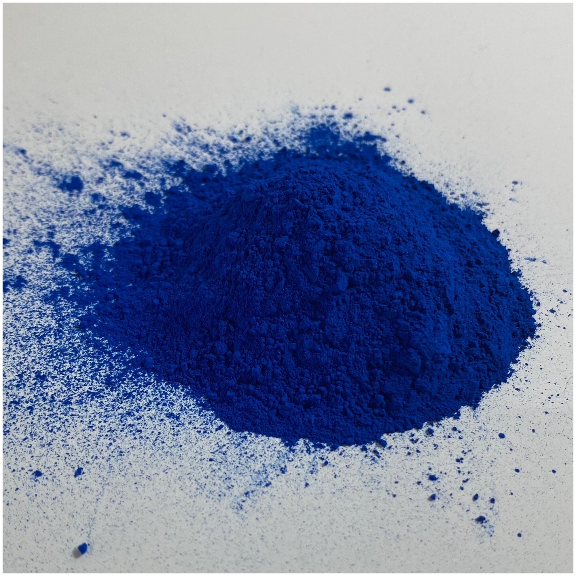 Пигмент синий железооксидный для ЛКМ, бетона, гипса 50 гр. - фотография № 4