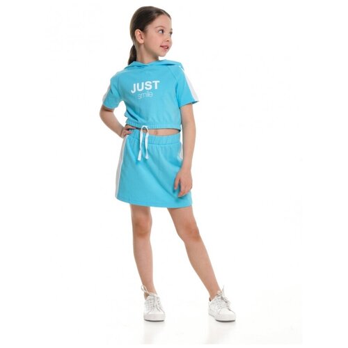 Комплект одежды для девочек Mini Maxi, модель 6592/6593, цвет голубой, размер 116