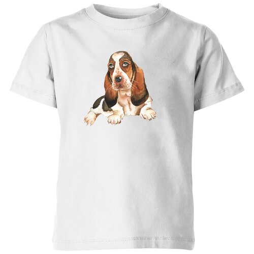 Футболка Us Basic, размер 10, белый детская футболка бассет хаунд собака сидит 104 красный