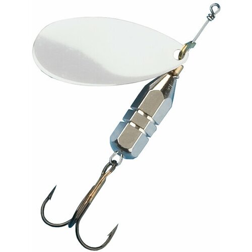 фото Блесна рыболовная вертушка для рыбалки на хищника / щуку / судака / окуня esa "silver" №4 (ilba), 13.5г нет бренда