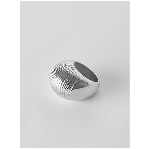 Кольцо, серебро, 925 проба, родирование, размер 18, серебряный