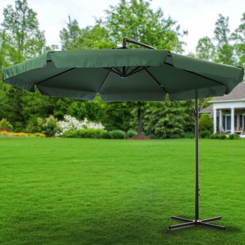 Зонт садовый 3х3 м, зеленый, с регулировкой высоты и наклона, Green Days