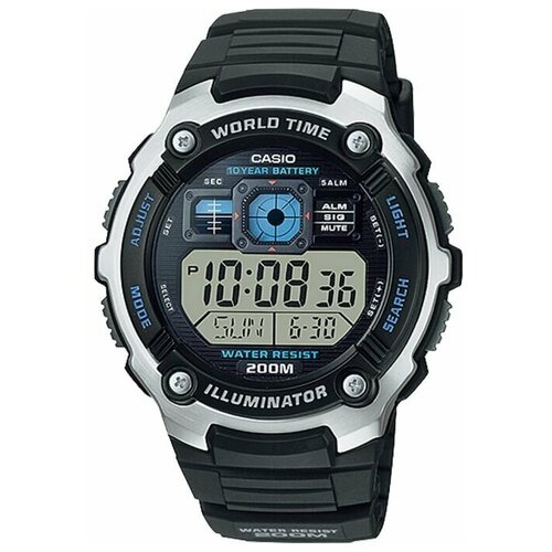 Наручные часы CASIO, серебряный, черный