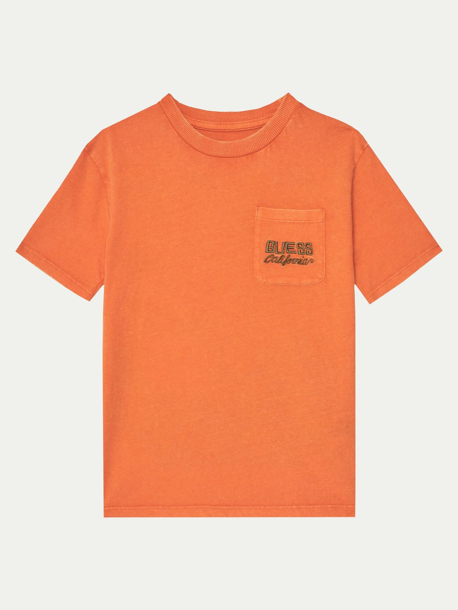 Футболка GUESS OVERSIZE GMT DYE SS, размер 14 лет, оранжевый
