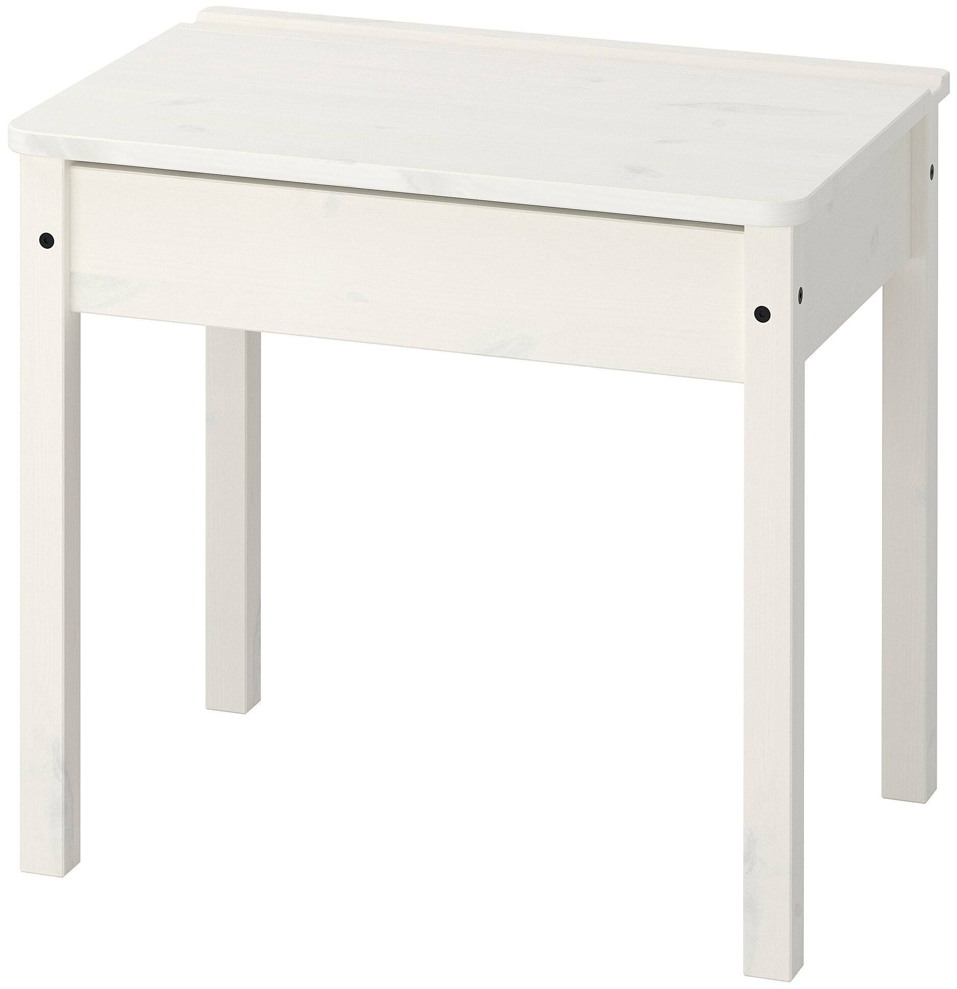 SUNDVIK сундвик стол с отделением для хранения 60x45 см белый - фотография № 1