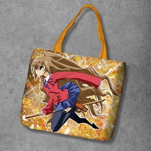 фото Сумка шоппер anime dakimakura, фактура рельефная, мультиколор