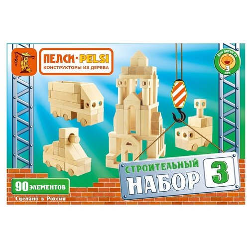 фото Конструктор теремок (пелси) 628 строительный набор №3