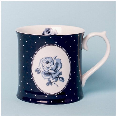 Кружка Katie Alice Vintage Indigo Blue Spot 400 мл, фарфор