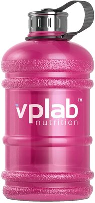 VPLab Nutrition Бутылка для воды 2,2 л с ручкой, цвет розовый, VPLab