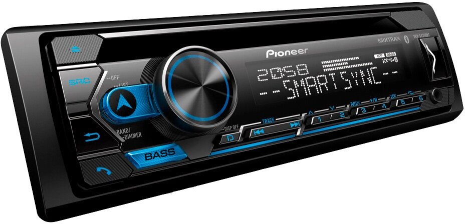 Автомагнитола Pioneer DEH-S4250BT 1DIN 4x50Вт ПДУ RDS