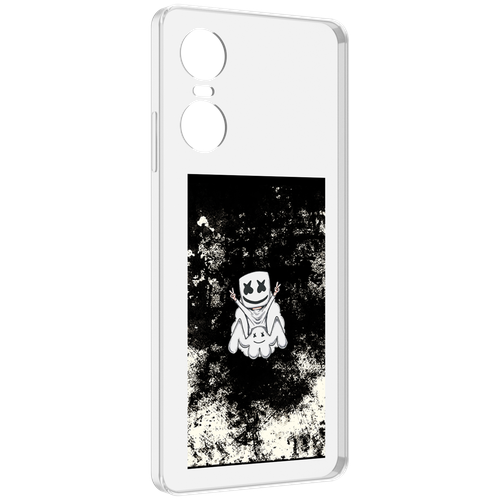 Чехол MyPads маршмеллоу-френдс для Tecno Pop 6 Pro задняя-панель-накладка-бампер чехол mypads маршмеллоу френдс для iphone 14 plus 6 7 задняя панель накладка бампер