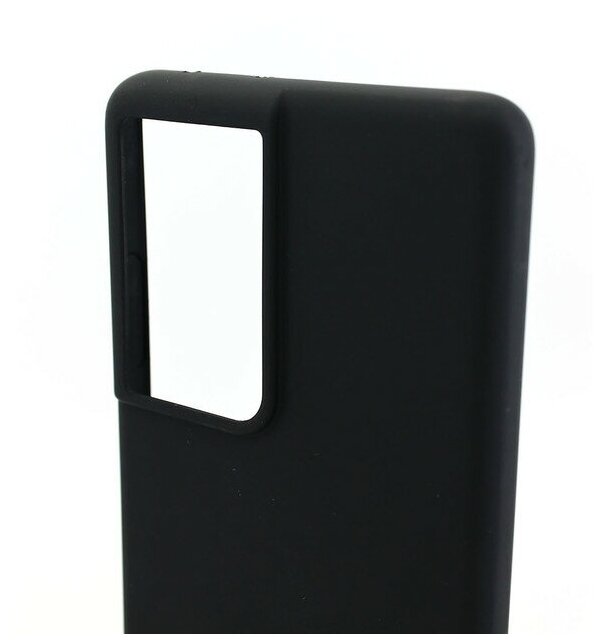 Чехол матовый для Samsung Galaxy S21 ultra, черный — фото 1