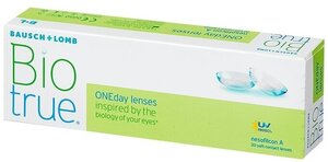 Контактные линзы Bausch & Lomb Biotrue ONEday, 30 шт., R 8,6, D -2,5, 1 уп.