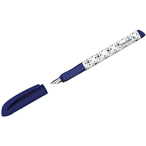 Ручка перьевая Schneider Voice, 1 картридж, грип, синий корпус