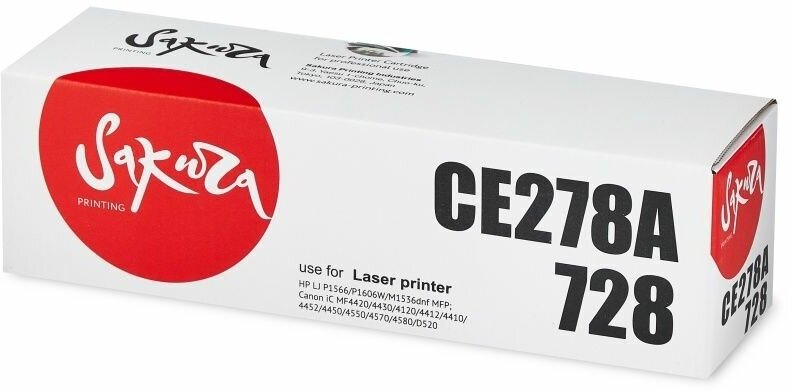 картридж Sakura CE278A/CRG728 - фото №6