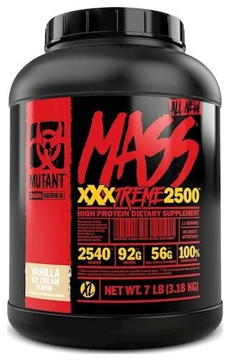 Mutant Mass XXXtreme 2500 7lb Vanilla Ice Cream