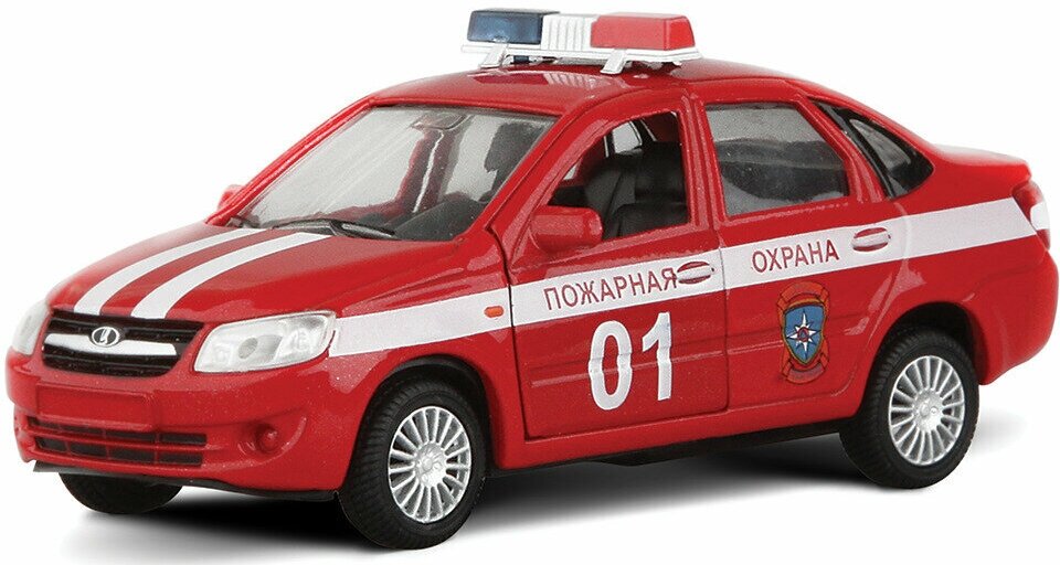 Машинка "LADA GRANTA" пожарная охрана 1:36, красный