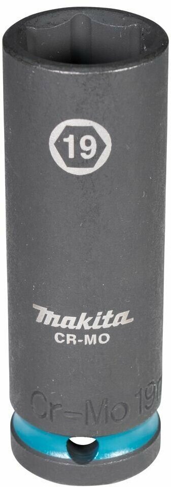 Ударная удлиненная торцовая головка Impact Black 1/2", 19x81,5 мм Makita, E-16499