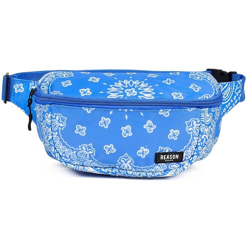 Сумка поясная REASON Fanny, фактура матовая, белый, синий ripndip nikola fanny pack