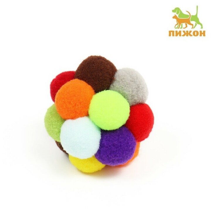 Мяч плюшевый "Пузырь", 5 см, микс цветов 7806342