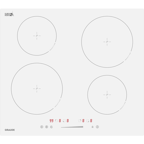 Индукционная варочная панель GRAUDE IK 60.0 AW индукционная варочная панель graude ik 60 0 aw белый