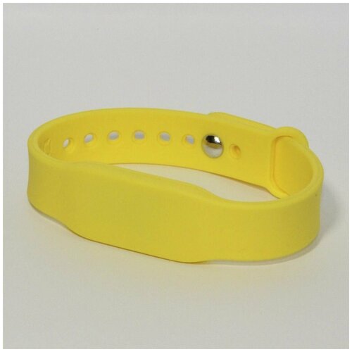 RFID браслет для Фитнеса силиконовый перезаписываемый с застежкой Желтый 60000₽