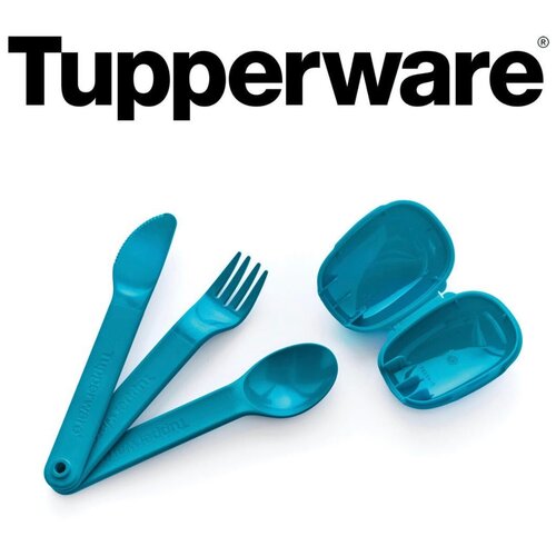 Вилка/Ложка/Нож с собой в футляре Tupperware