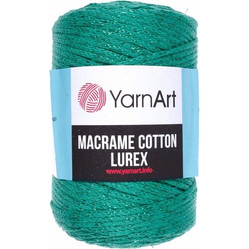 Пряжа YarnArt Macrame Cotton Lurex, 75 % хлопок, 13 % полиэстер, 12 % люрекс, 250 г, 205 м, 1 шт., 728 205 м