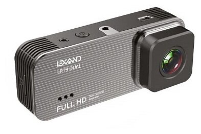 Видеорегистратор LEXAND LR19 Dual, 2 камеры, металлик